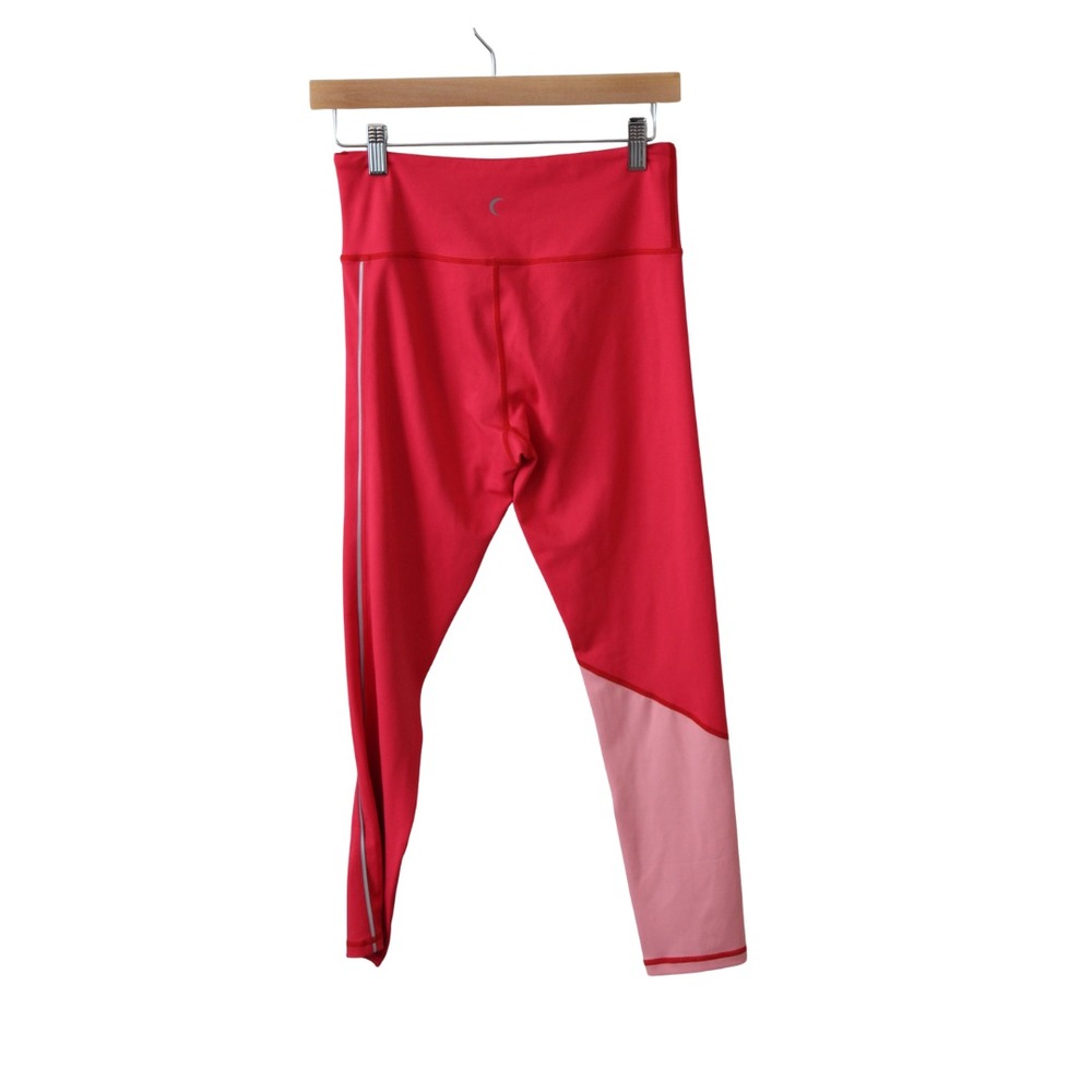 Zyia‎ Active Legging Women's 6-8 Pink Light N Tight  Hi-Rise Reflective Stripe - Picture 2 of 3
